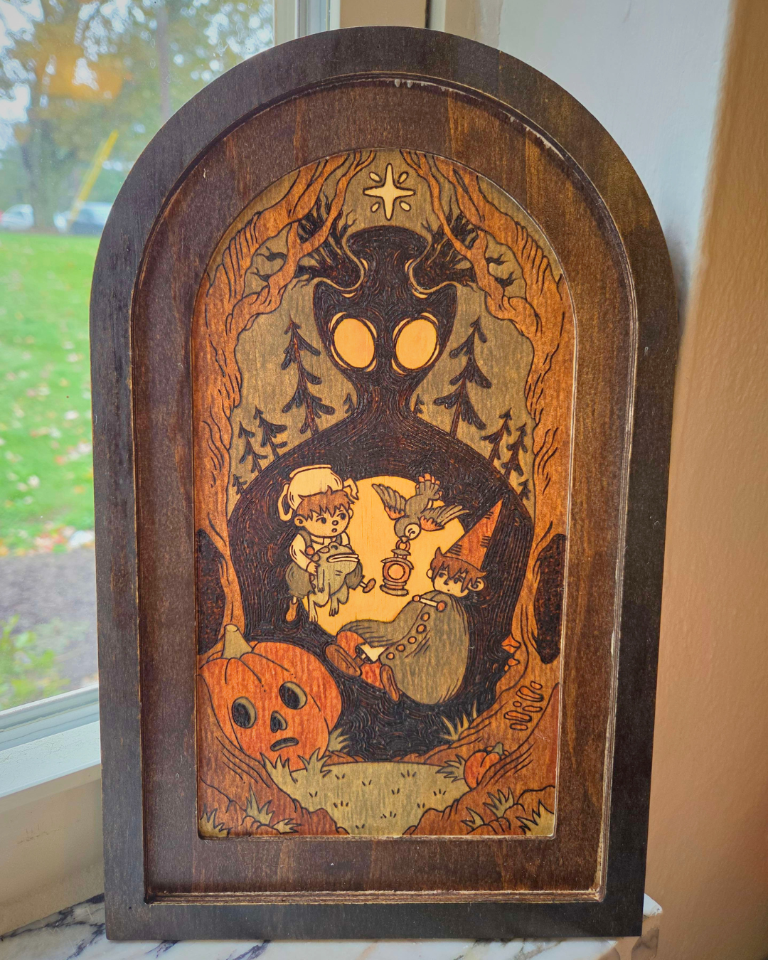 ✨ 1 OF 1 ✨ Over the Garden Wall - Original Pyrography Artwork