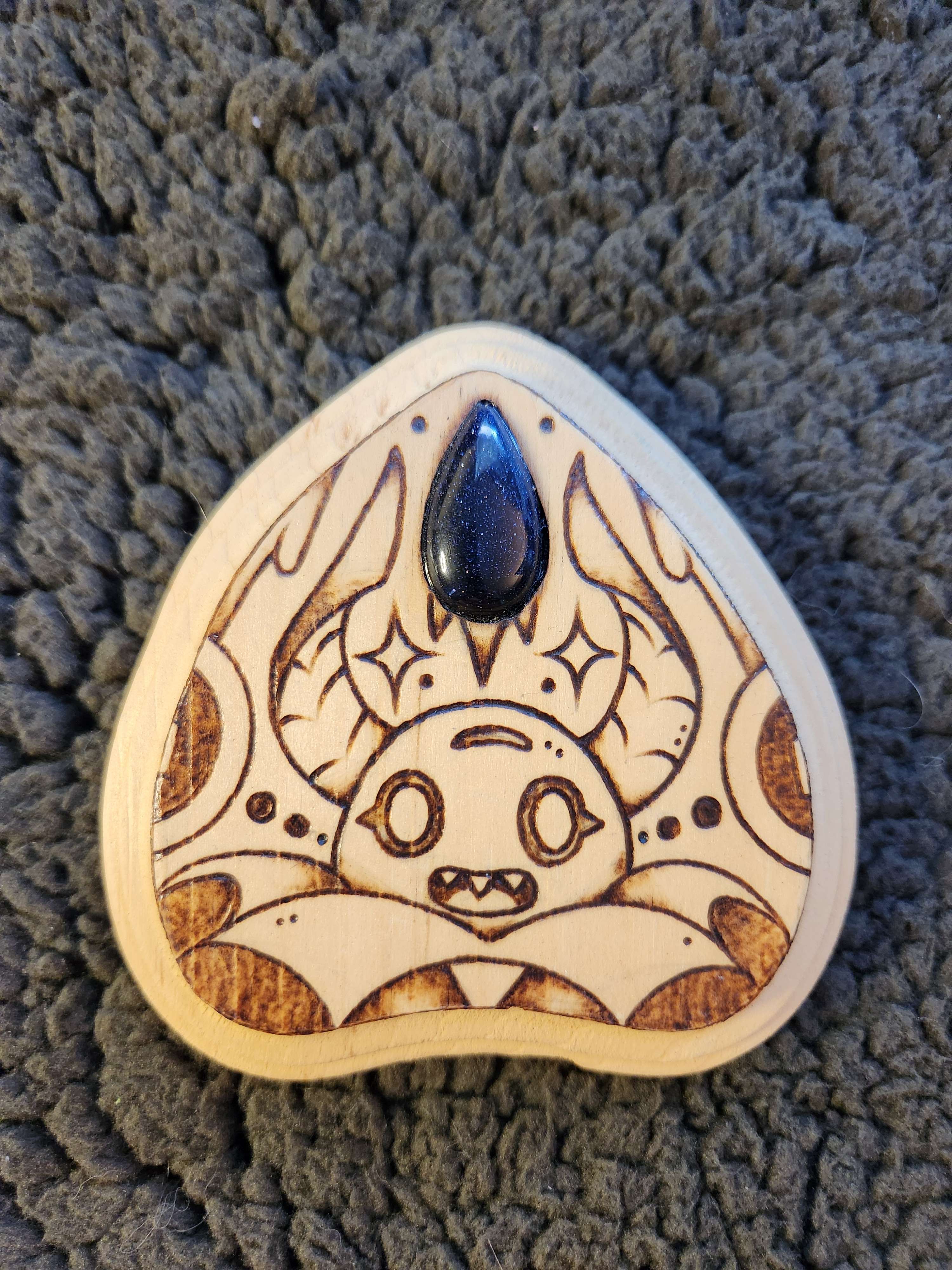 ✨ 1 OF 1 ✨ Bubi Planchette - Original Pyrography Artwork