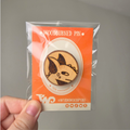 ✨ 1 OF 1 ✨ Silly Dragon Pin - Original Pyrography Artwork
