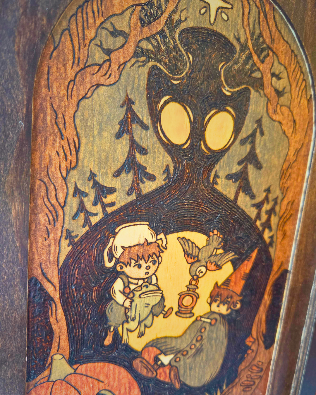 ✨ 1 OF 1 ✨ Over the Garden Wall - Original Pyrography Artwork