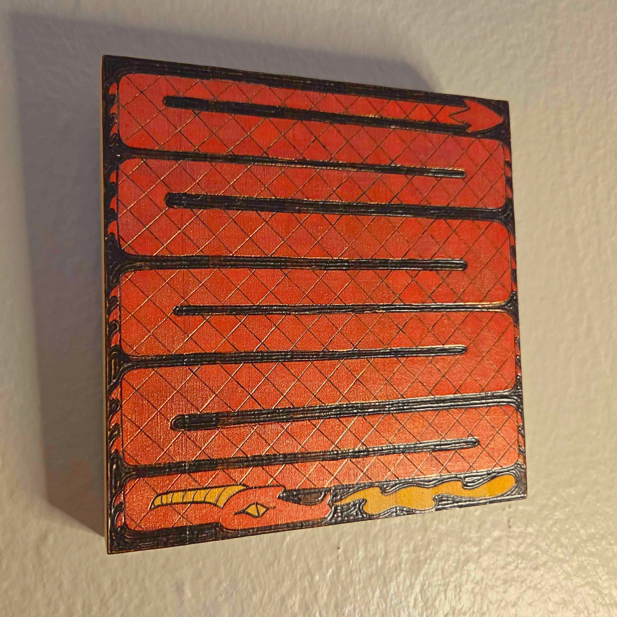 ✨ 1 OF 1 ✨ Sparkling Dragon - Original Pyrography Artwork