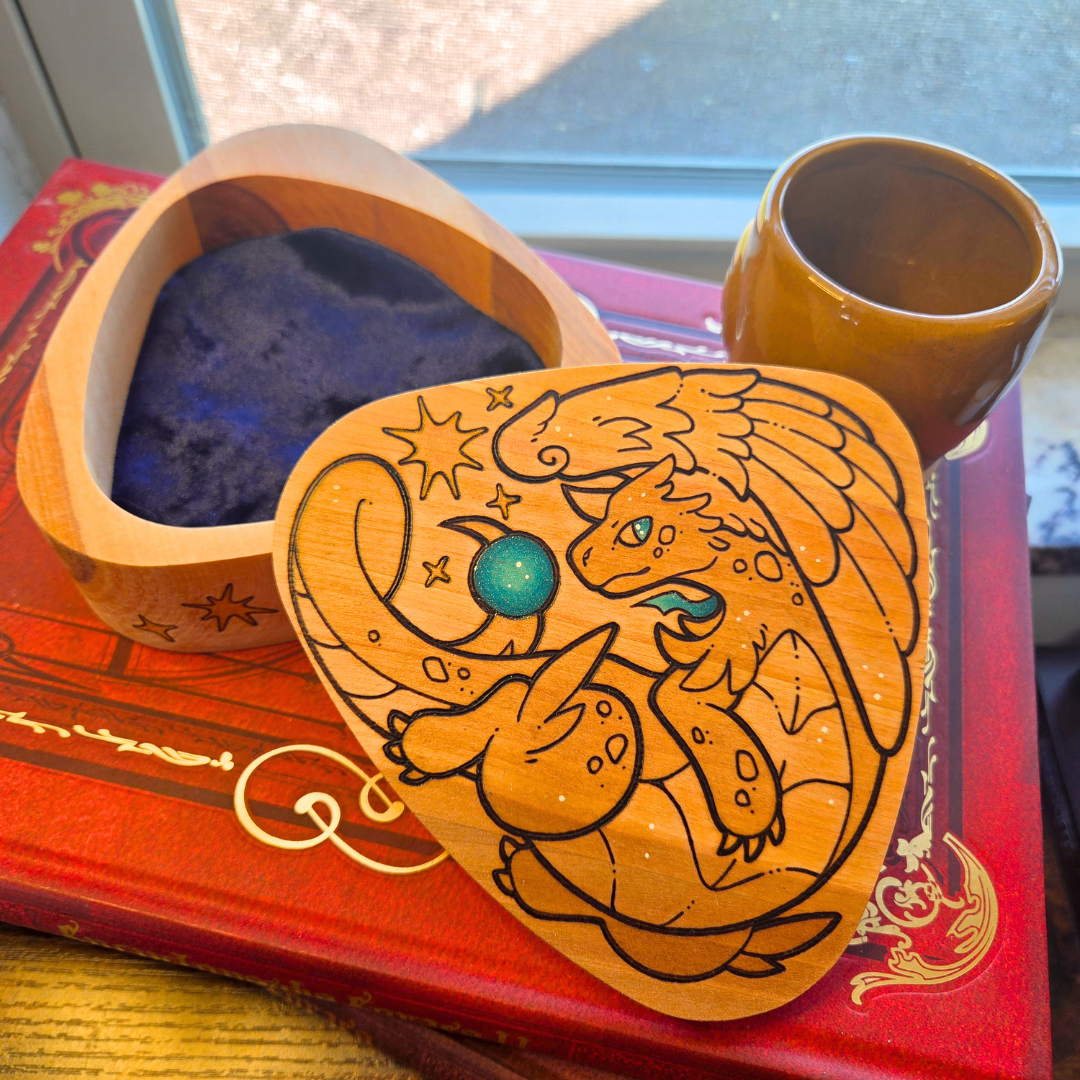 ✨ 1 OF 1 ✨ Pokemon - Mega Dragonite Box - Original Pyrography Artwork