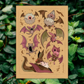 Bat Pocket Monsters - Digital Art Print