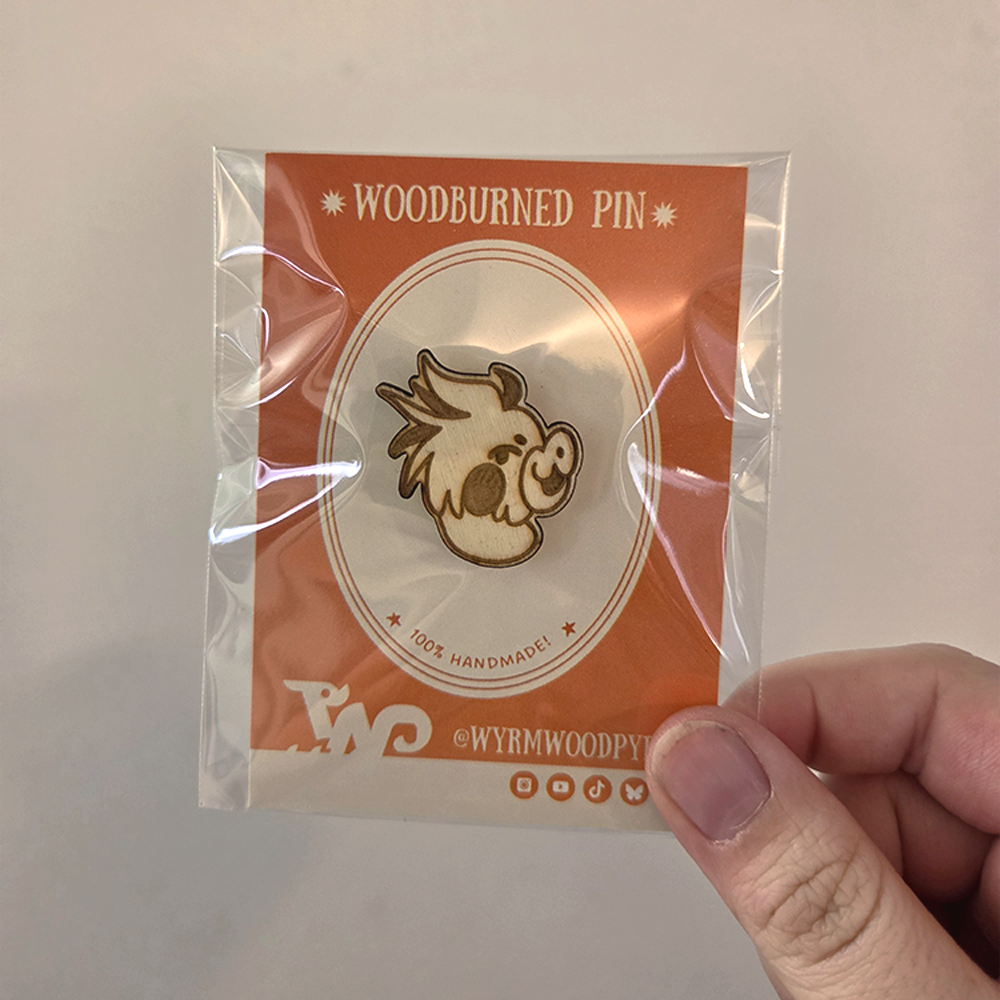 Animal Head Pins - Handmade Wooden Pins (Laser Cut)