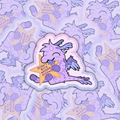 "Didn't Bite Anyone Today" Dragon - Die-Cut Matte Vinyl Sticker