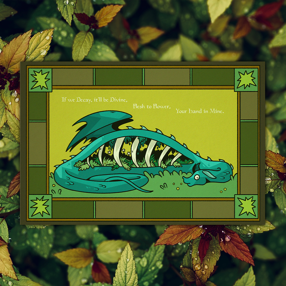 Decaying Dragon - Digital Art Print