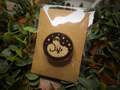 ✨ 1 OF 1 ✨ Brushbuddy Witch Hat Atelier Pin - Original Pyrography Artwork