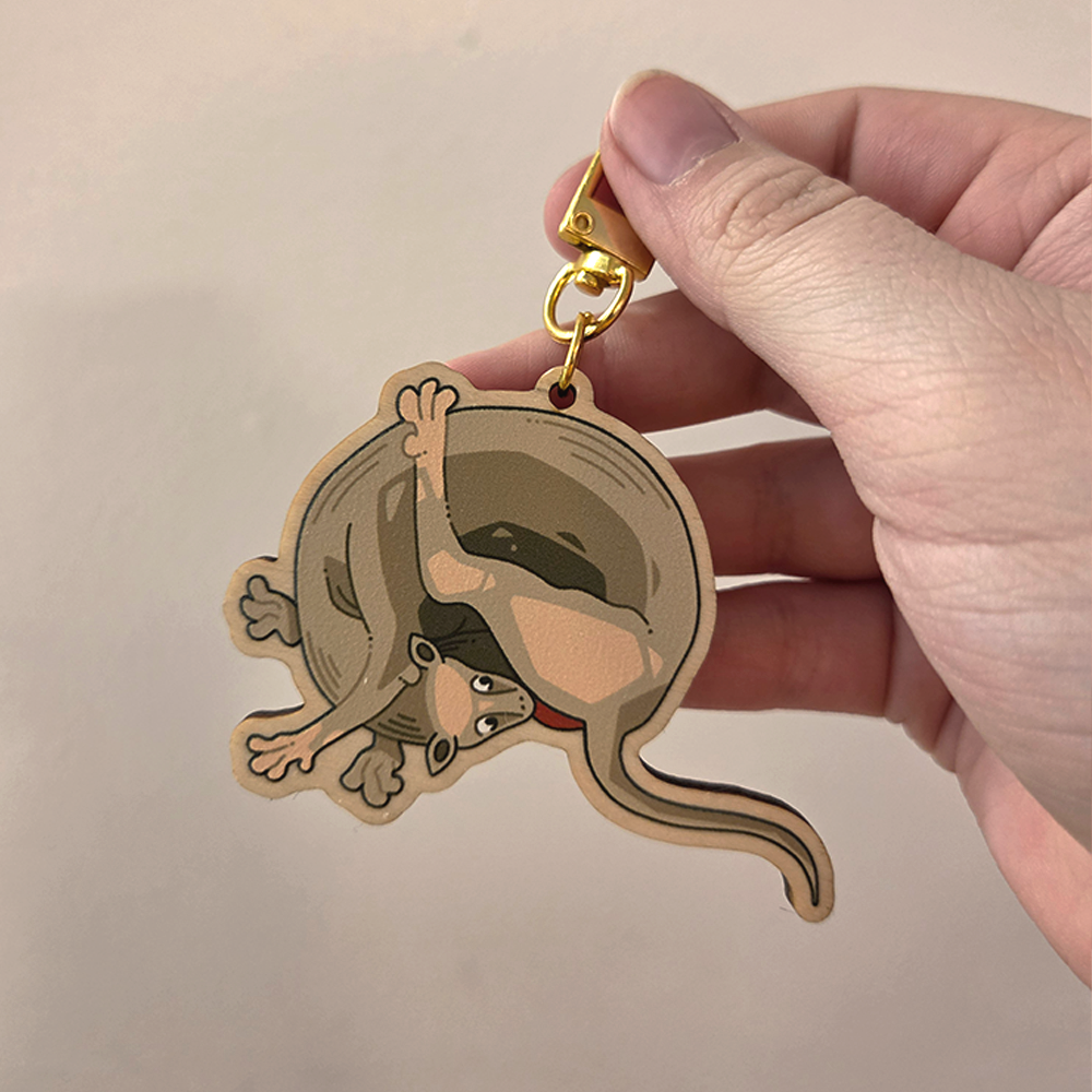Nasty Medieval Cats - Faux Wooden Charms