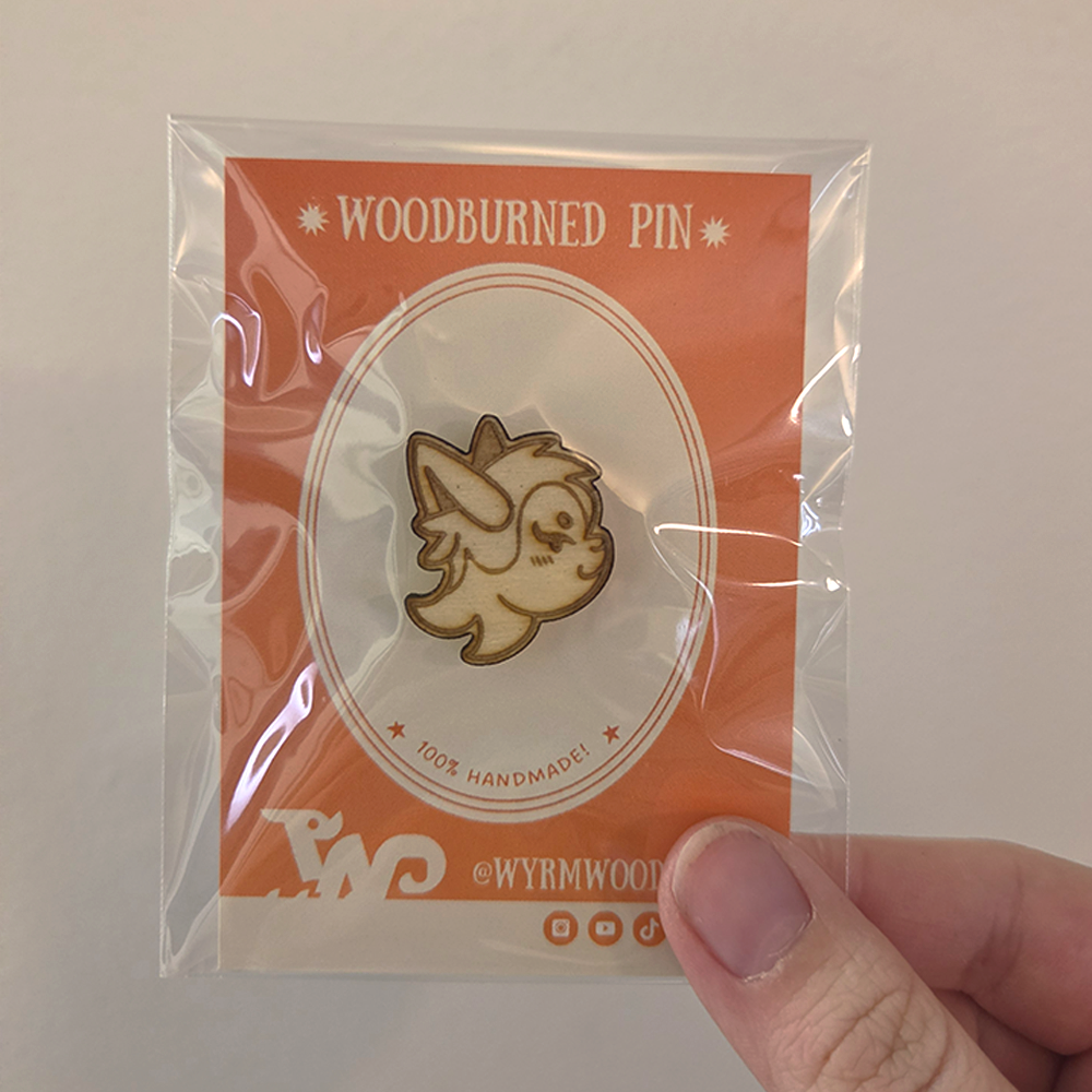 Animal Head Pins - Handmade Wooden Pins (Laser Cut)