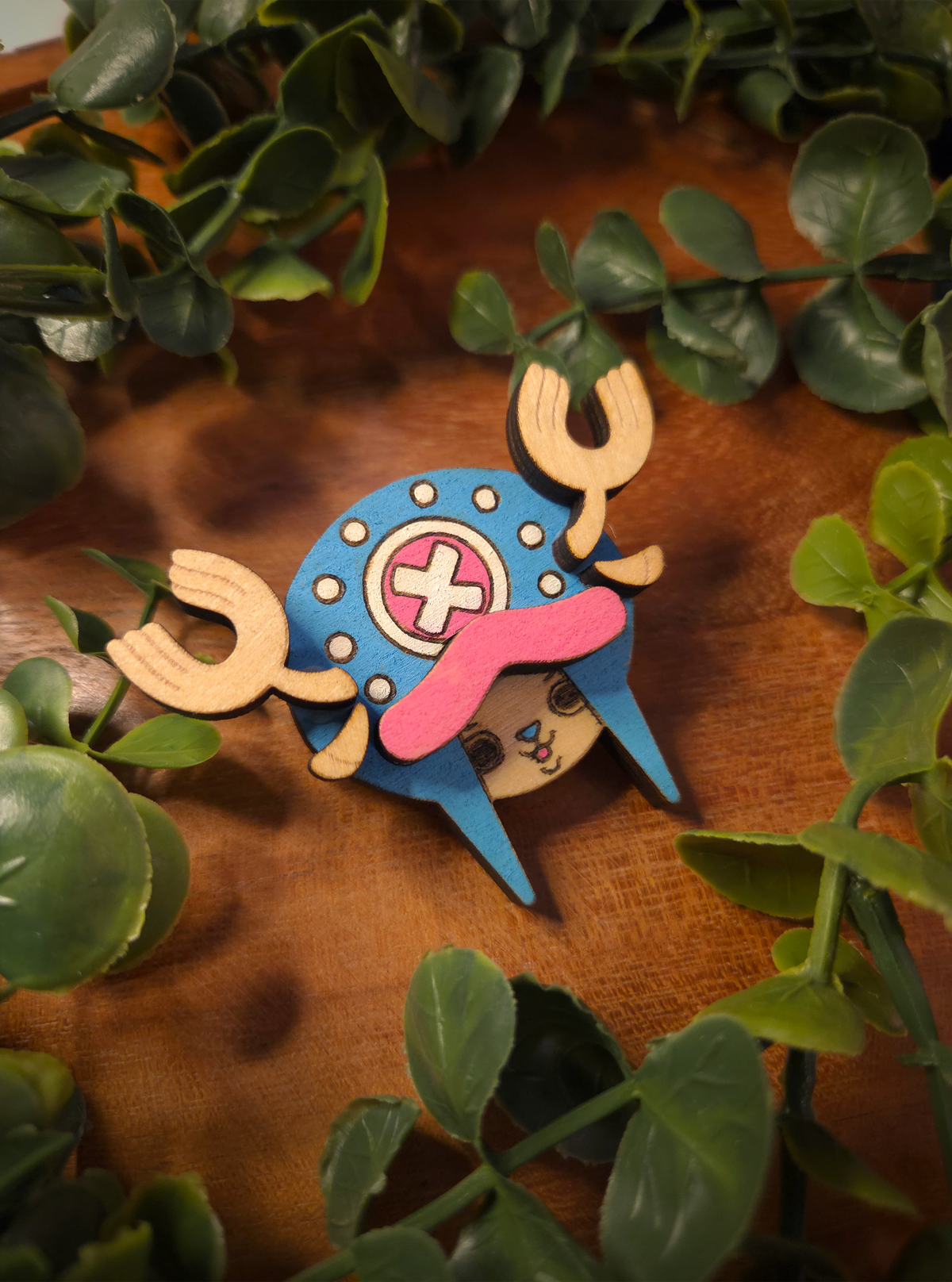 Tony Tony Chopper - One Piece - Handmade Wooden Pins (Laser Cut)