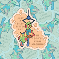 Just a Silly Little Toy in God's Claw Machine Dragon - Die-Cut Gloss Vinyl Sticker