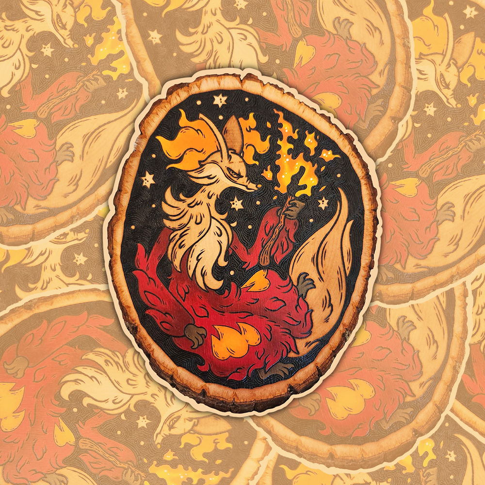 Delphox - Die-Cut Matte Vinyl Sticker