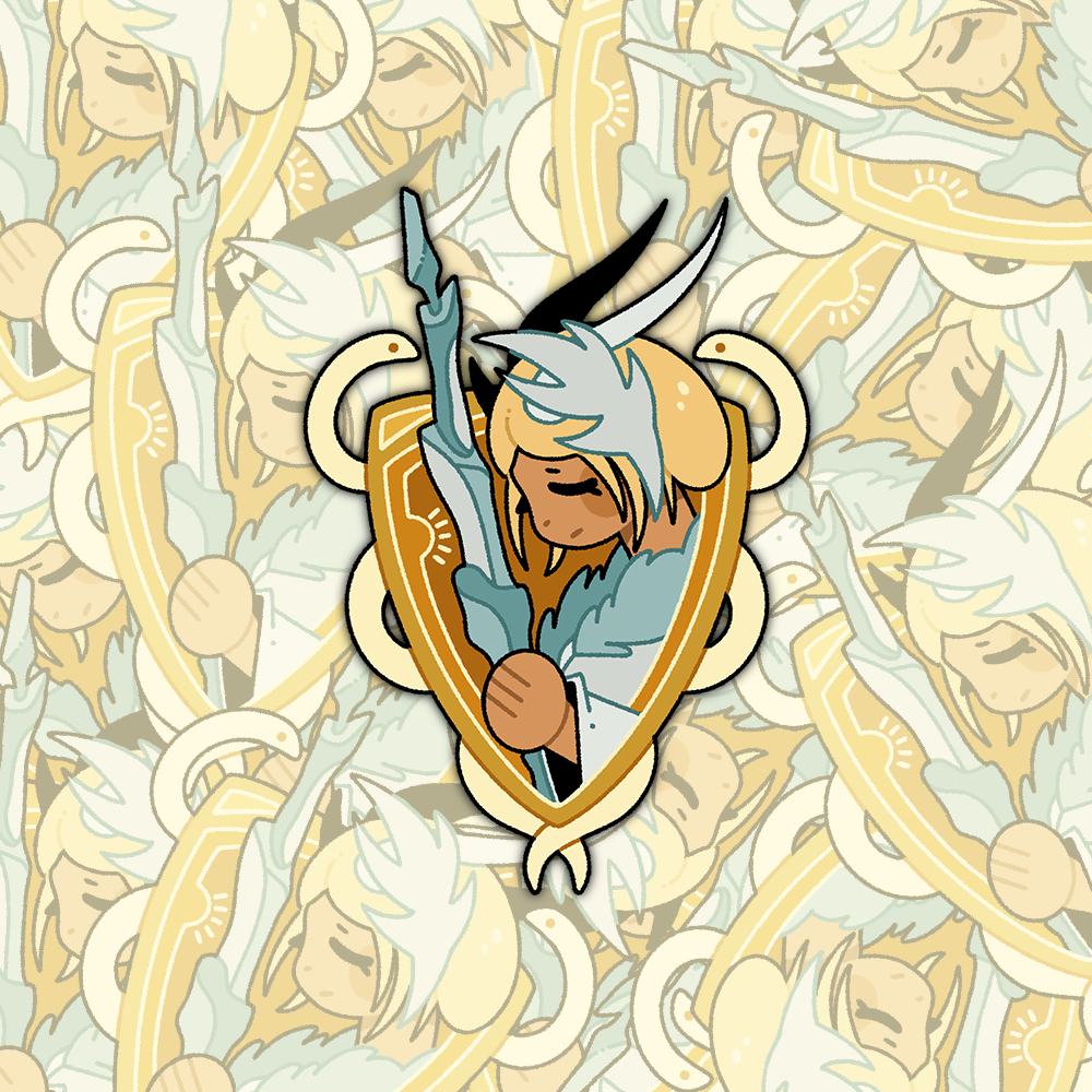 Kan-E-Senna (FFXIV) - Die-Cut Holo Vinyl Sticker