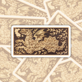 Long Medieval Dragon - Die-Cut Matte Vinyl Sticker