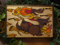 ✨ 1 OF 1 ✨ Pokemon - Mega Delphox - Original Pyrography Artwork
