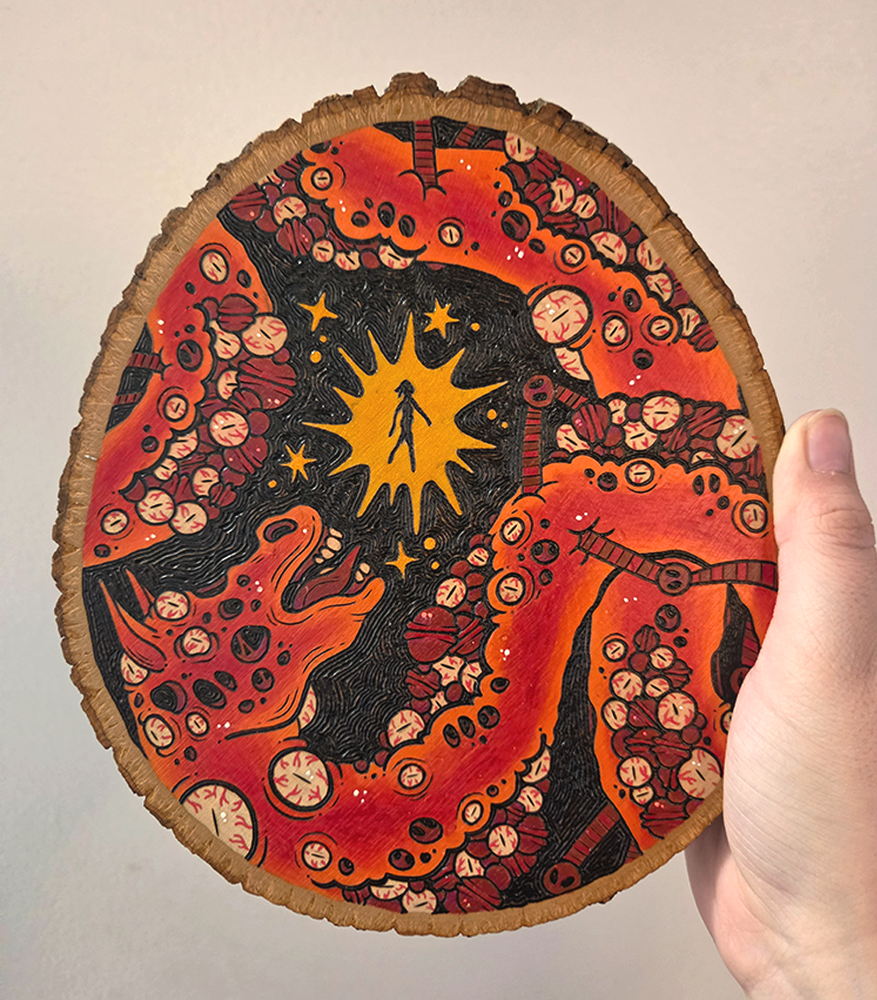 ✨ 1 OF 1 ✨ Mouthwashing - Original Pyrography Artwork