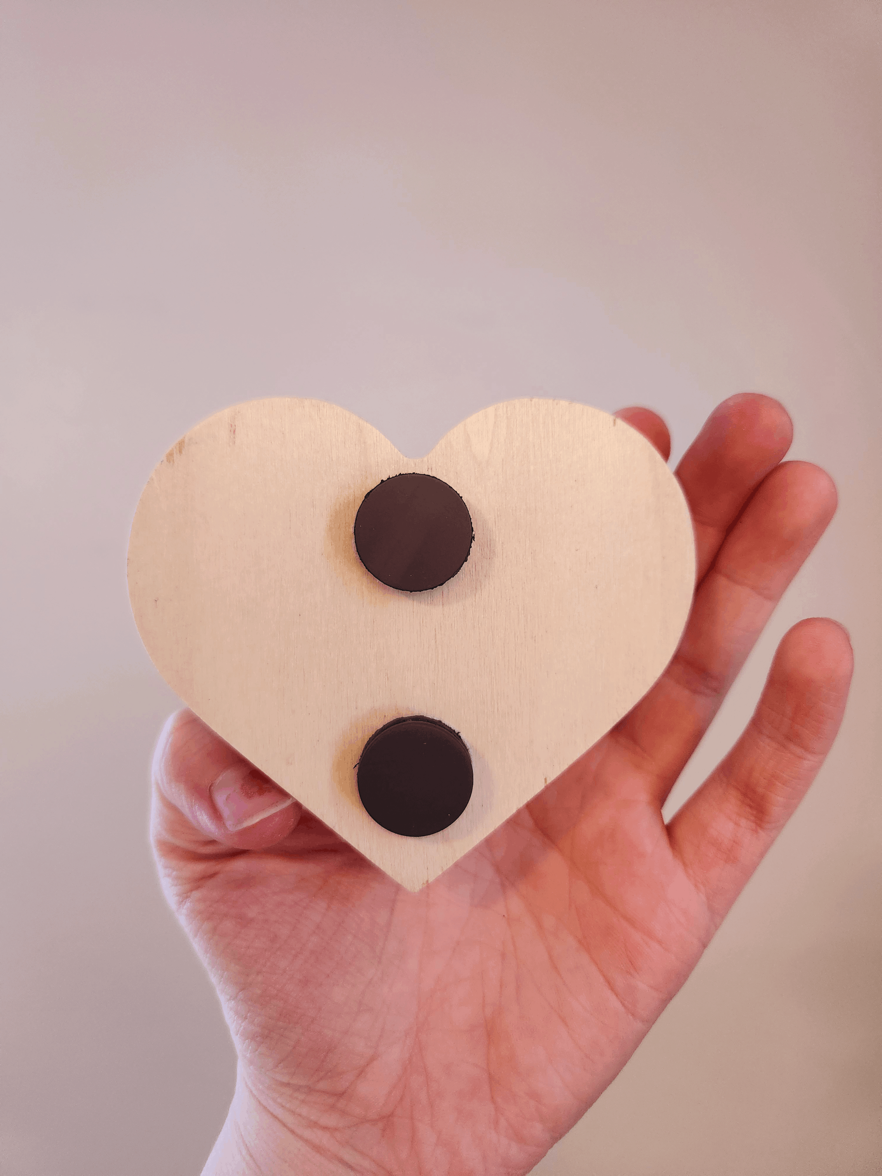 ✨ 1 OF 1 ✨ EternalBerry Heart Magnet - Original Pyrography Artwork