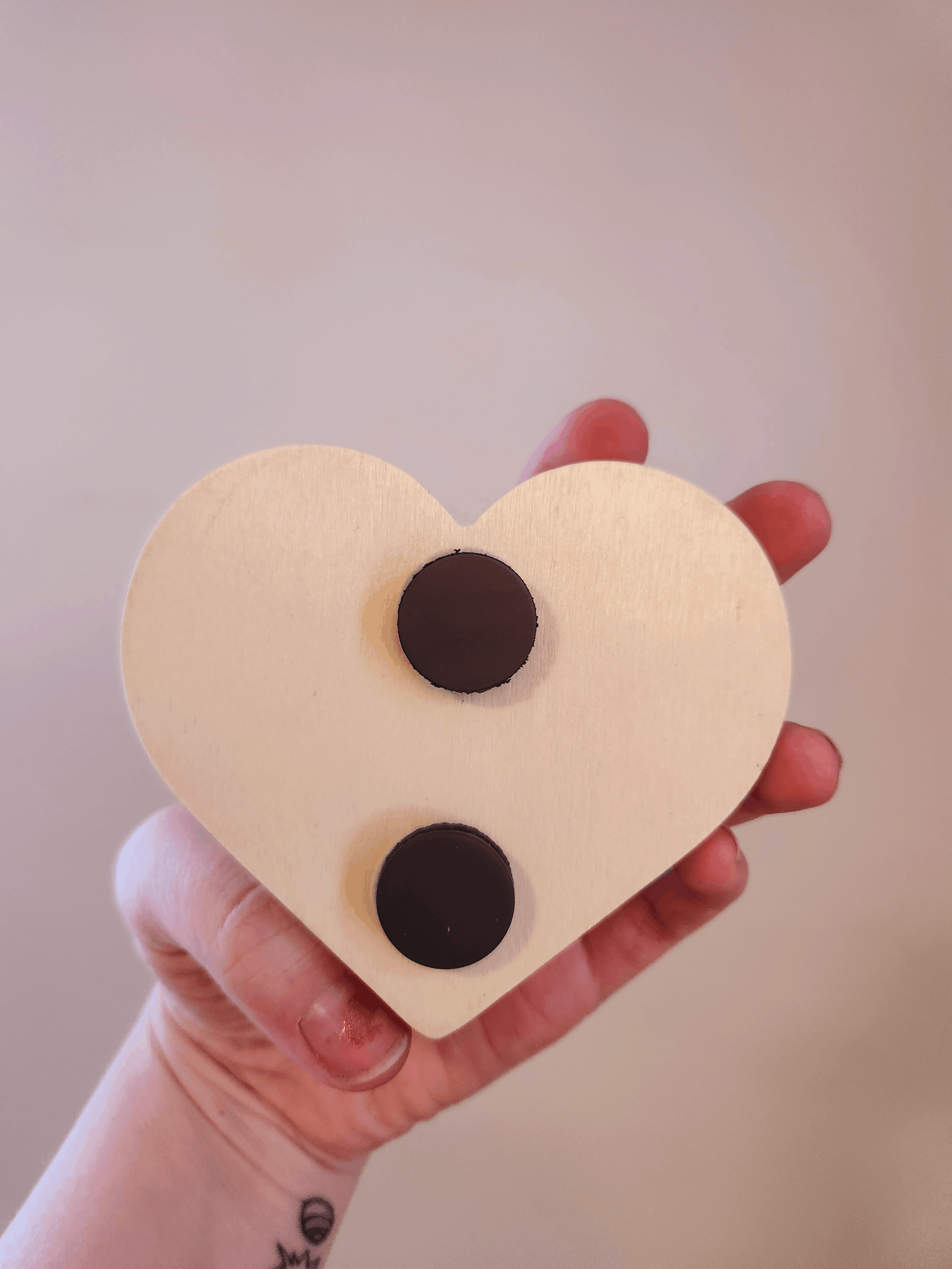 ✨ 1 OF 1 ✨ FireWind Heart Magnet - Original Pyrography Artwork