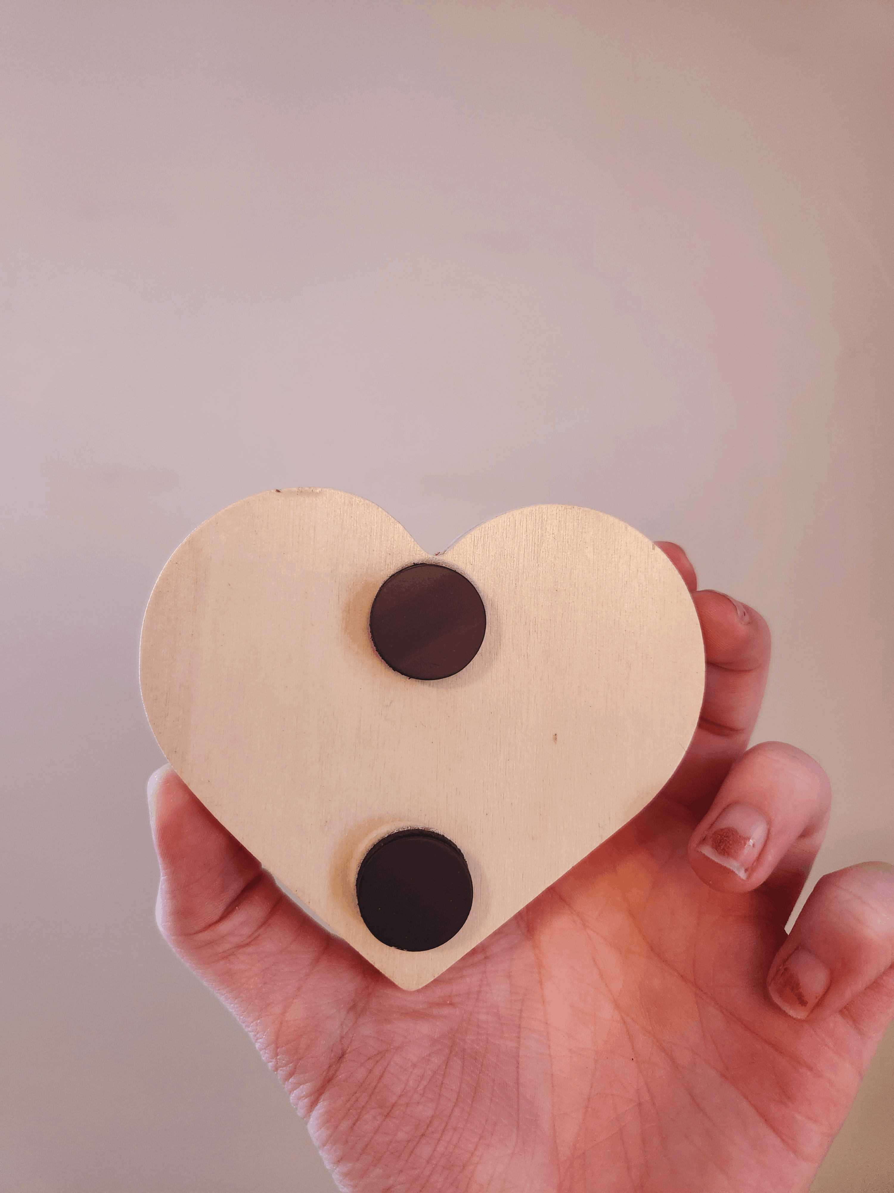 ✨ 1 OF 1 ✨ WildChip Heart Magnet - Original Pyrography Artwork