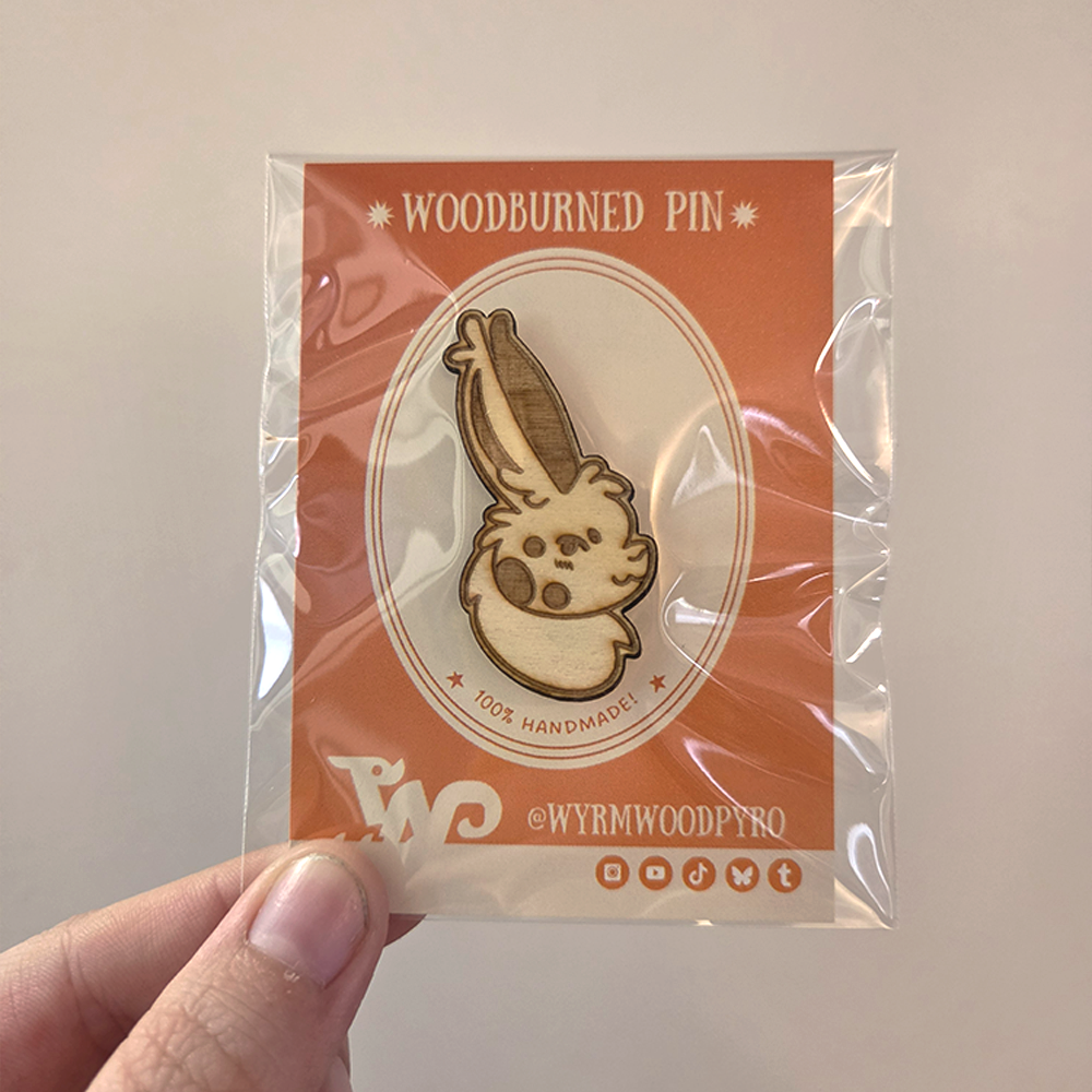 Animal Head Pins - Handmade Wooden Pins (Laser Cut)