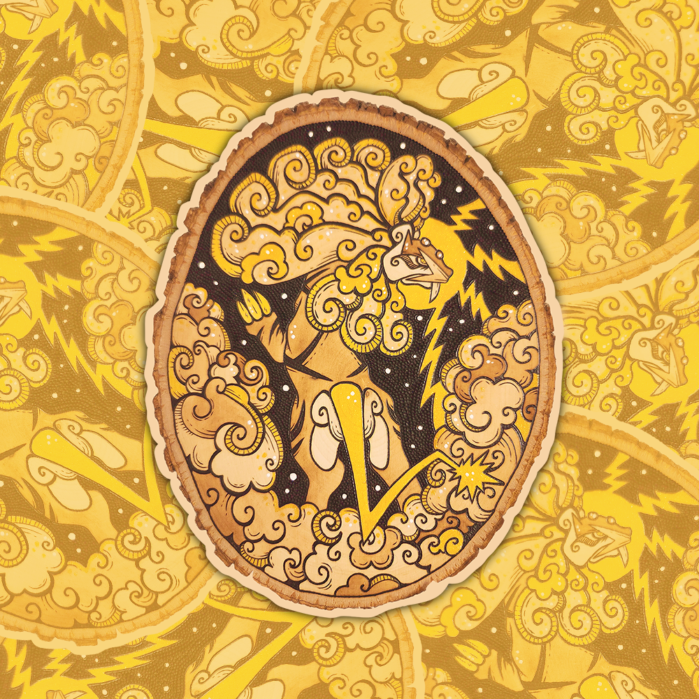 Raikou - Die-Cut Matte Vinyl Sticker