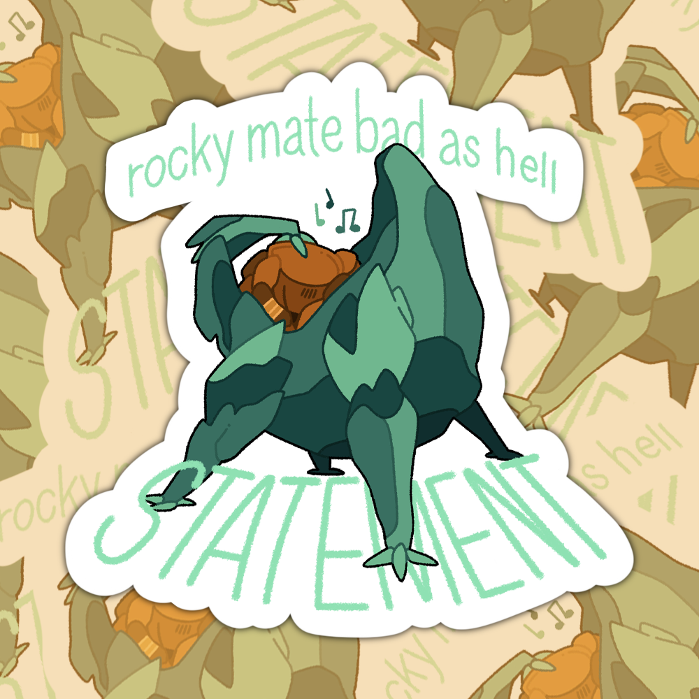 Rocky Mate Bad as Hell Statement (Project Hail Mary) - Die-Cut Holo Vinyl Sticker