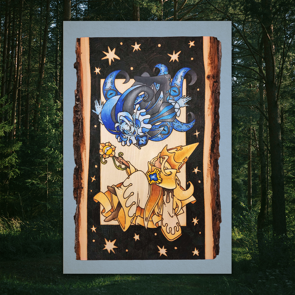 Shadowvanilla - Pyrography Art Print