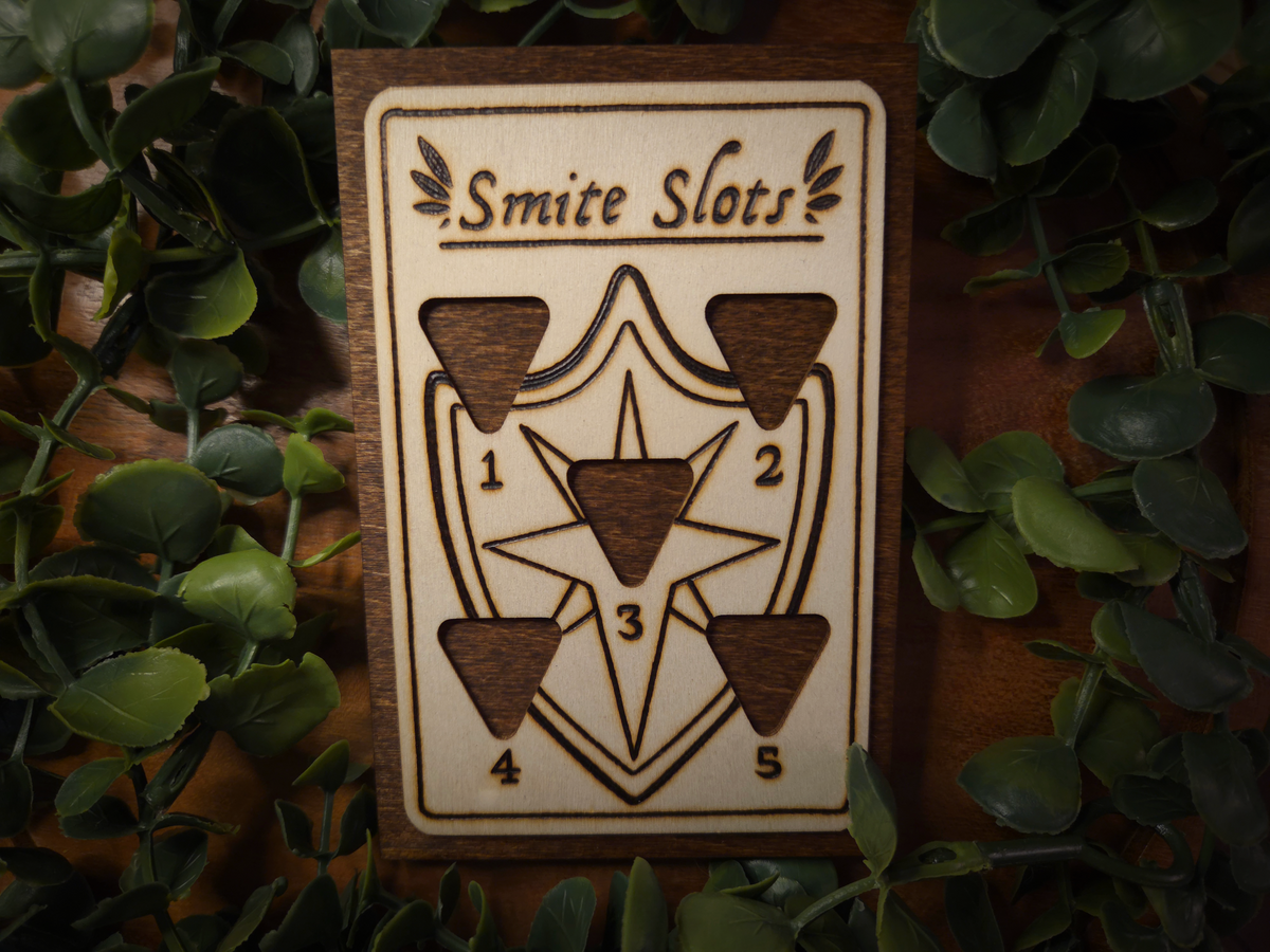 Dungeons & Dragons - Paladin Smite Slots - Original Pyrography & Laser Cut