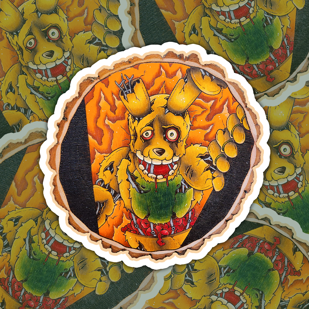 Springtrap (FNAF) - Die-Cut Matte Vinyl Sticker