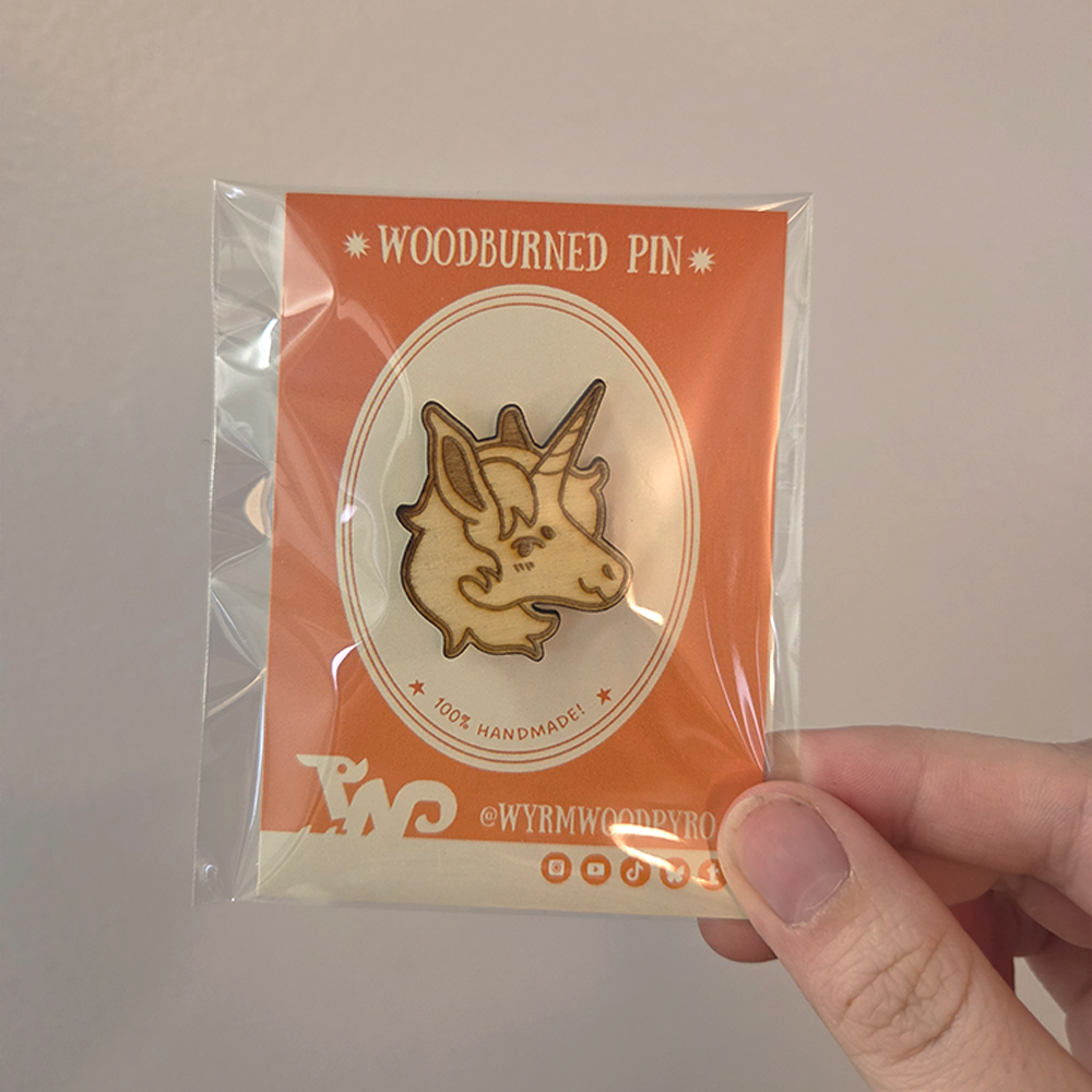 Animal Head Pins - Handmade Wooden Pins (Laser Cut)