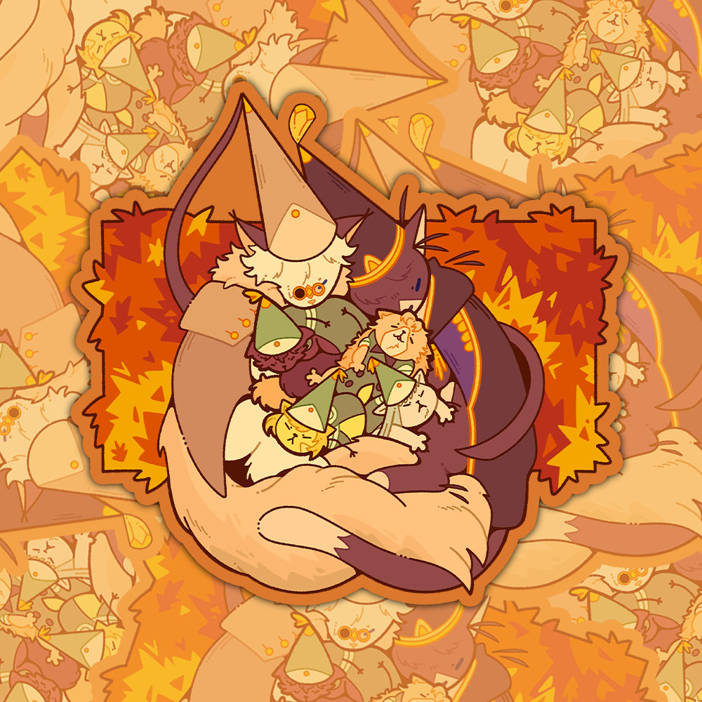 PREORDER - Witch Cat Atelier (Witch Hat Atelier) - Die-Cut Holo Vinyl Sticker