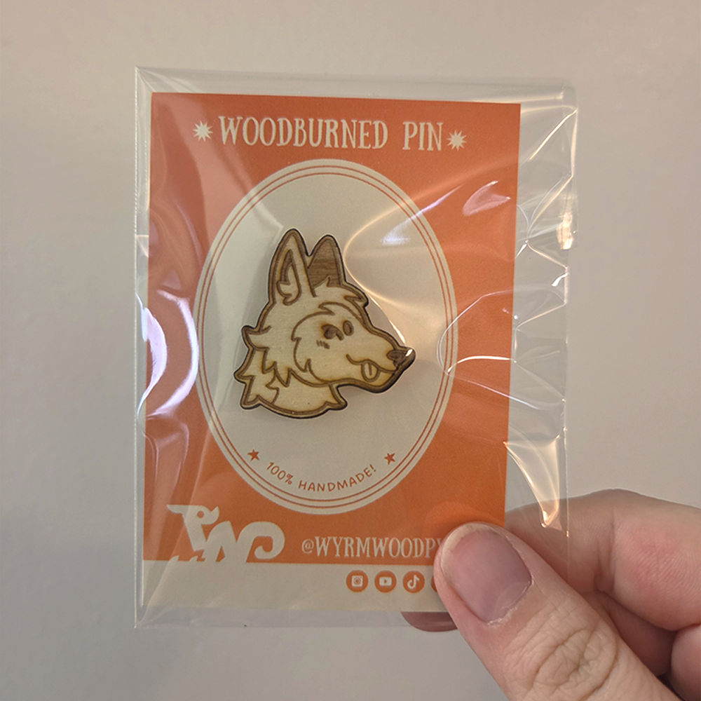 Animal Head Pins - Handmade Wooden Pins (Laser Cut)