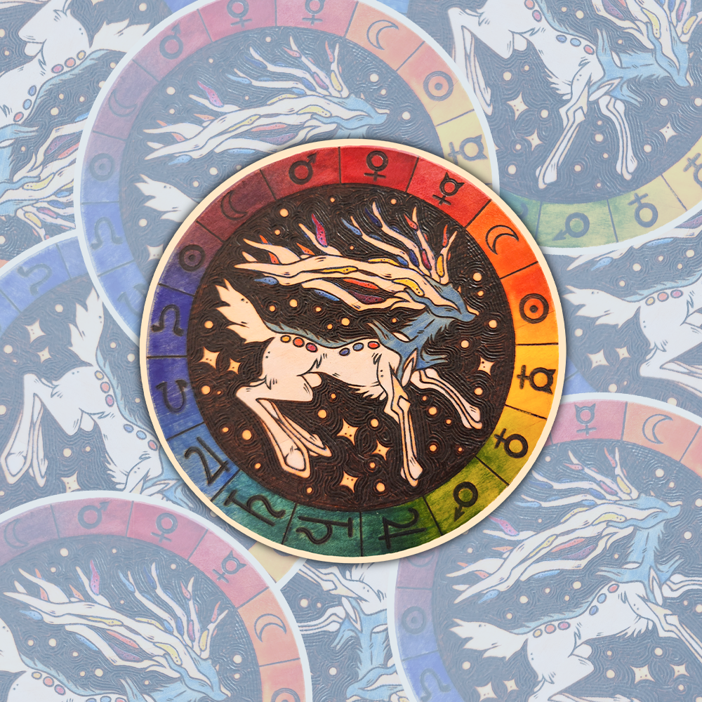 Xerneas - Die-Cut Matte Vinyl Sticker